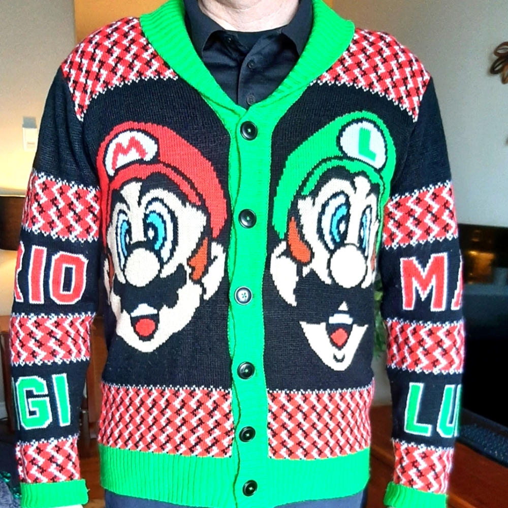 Super Mario Nintendo Cardigan Sweater